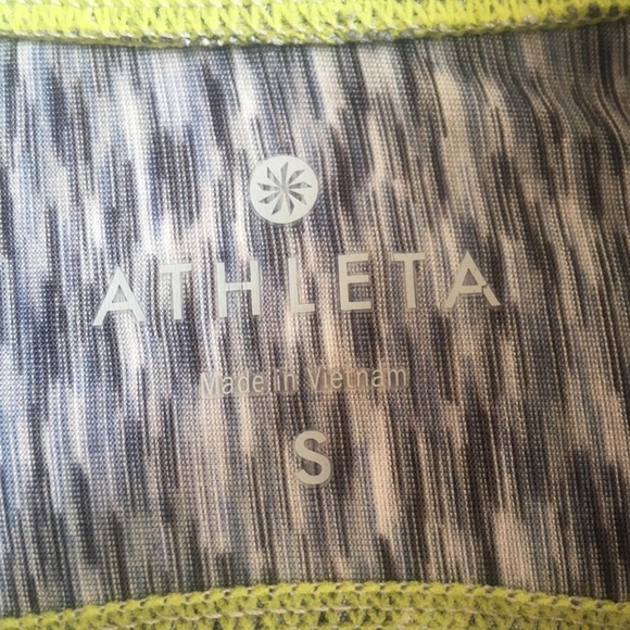 Athleta Mendoza 1/2 Zip Running Shirt Thumb Holes Space Dye Gray/Blue Size Small - Picture 3 of 16